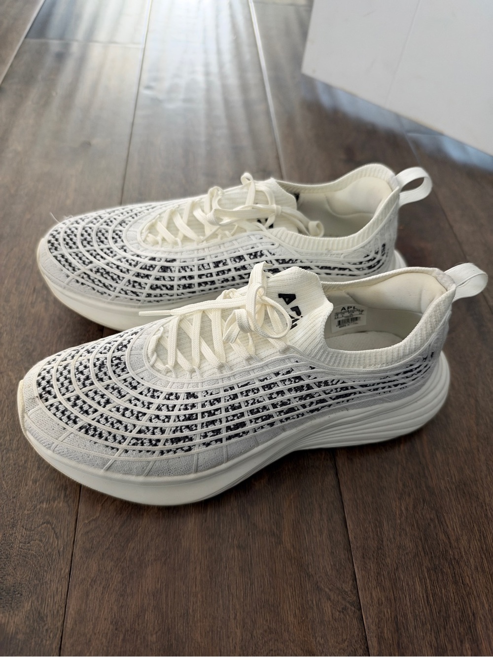 APL TechLoom Zipline Sneakers - Black and White